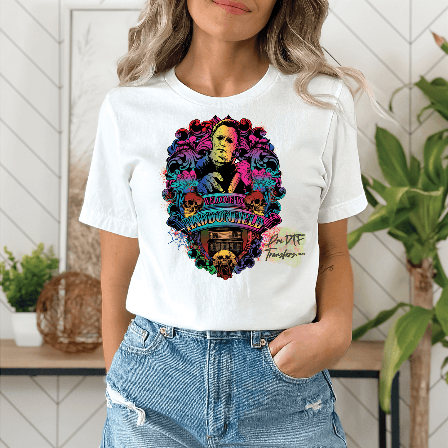 HW317 Welcome to Haddonfield Full Color DTF Transfer - Pro DTF Transfers