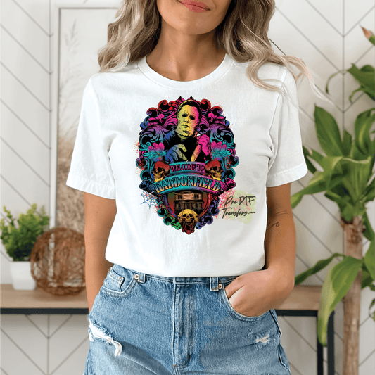 HW317 Welcome to Haddonfield Full Color DTF Transfer - Pro DTF Transfers