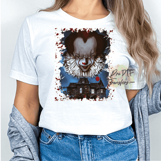 HW326 IT Clown Full Color DTF Transfer - Pro DTF Transfers