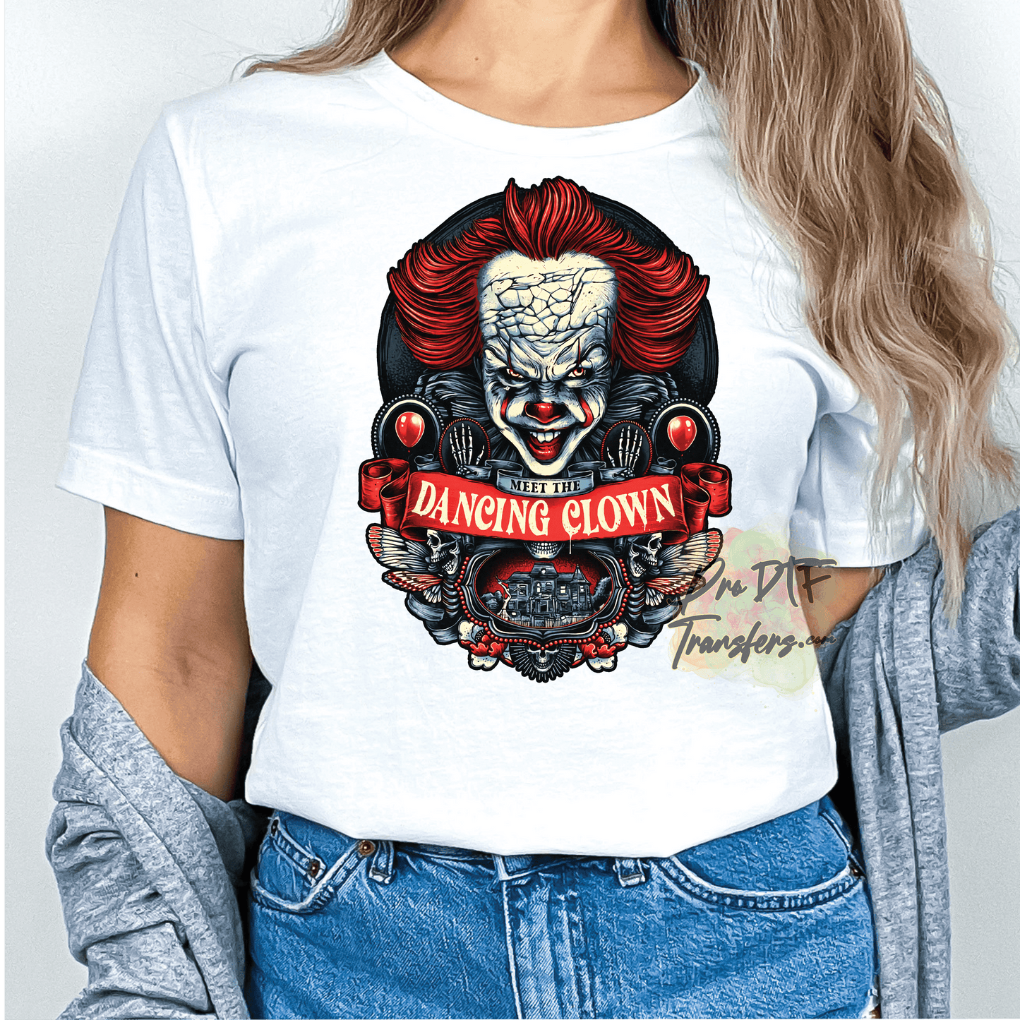 HW329 Dancing Clown Full Color DTF Transfer - Pro DTF Transfers