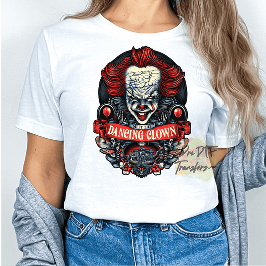 HW329 Dancing Clown Full Color DTF Transfer - Pro DTF Transfers