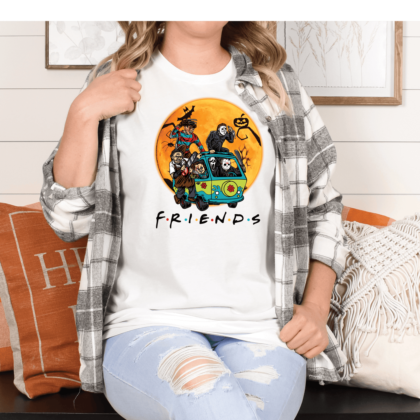 HW52 Halloween Friends Full Color DTF Transfer - Pro DTF Transfers