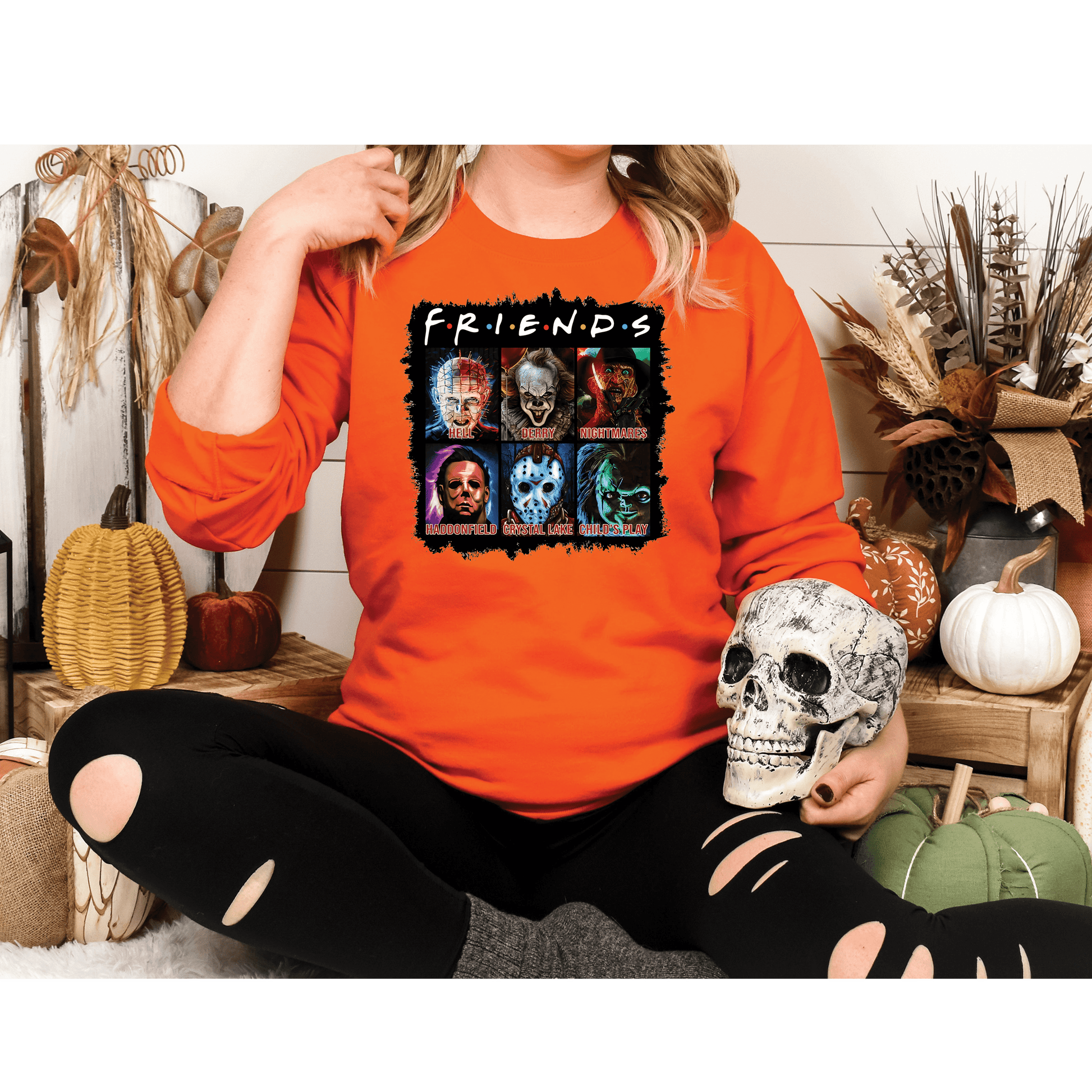 HW59 Halloween Friends Full Color DTF Transfer - Pro DTF Transfers