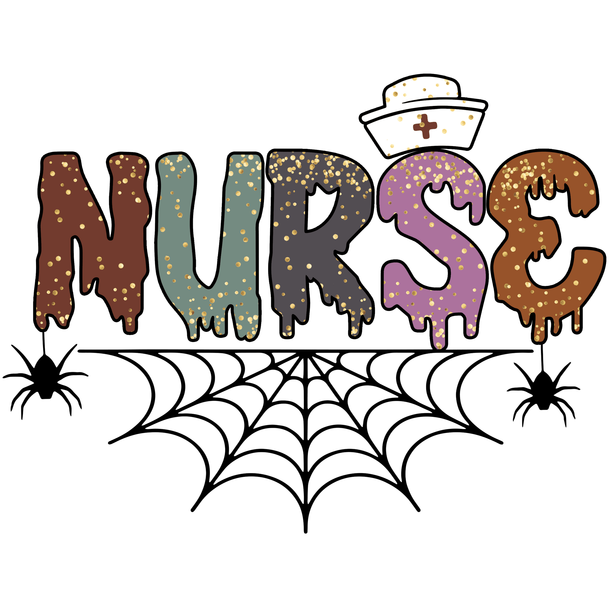 HW97 Nurse Halloween Full Color DTF Transfer - Pro DTF Transfers