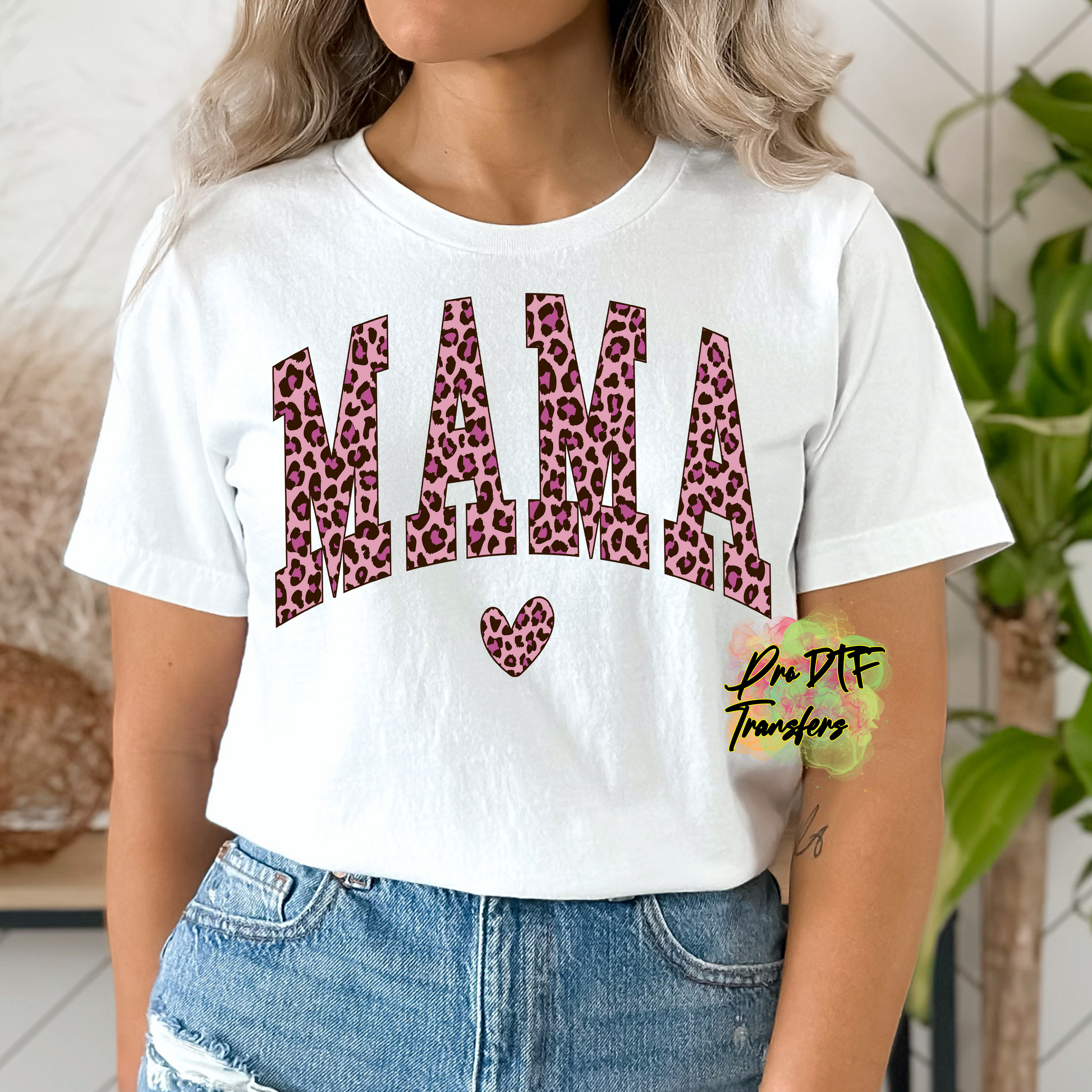 MD8 Mama Leopard Full Color DTF Transfer - Pro DTF Transfers