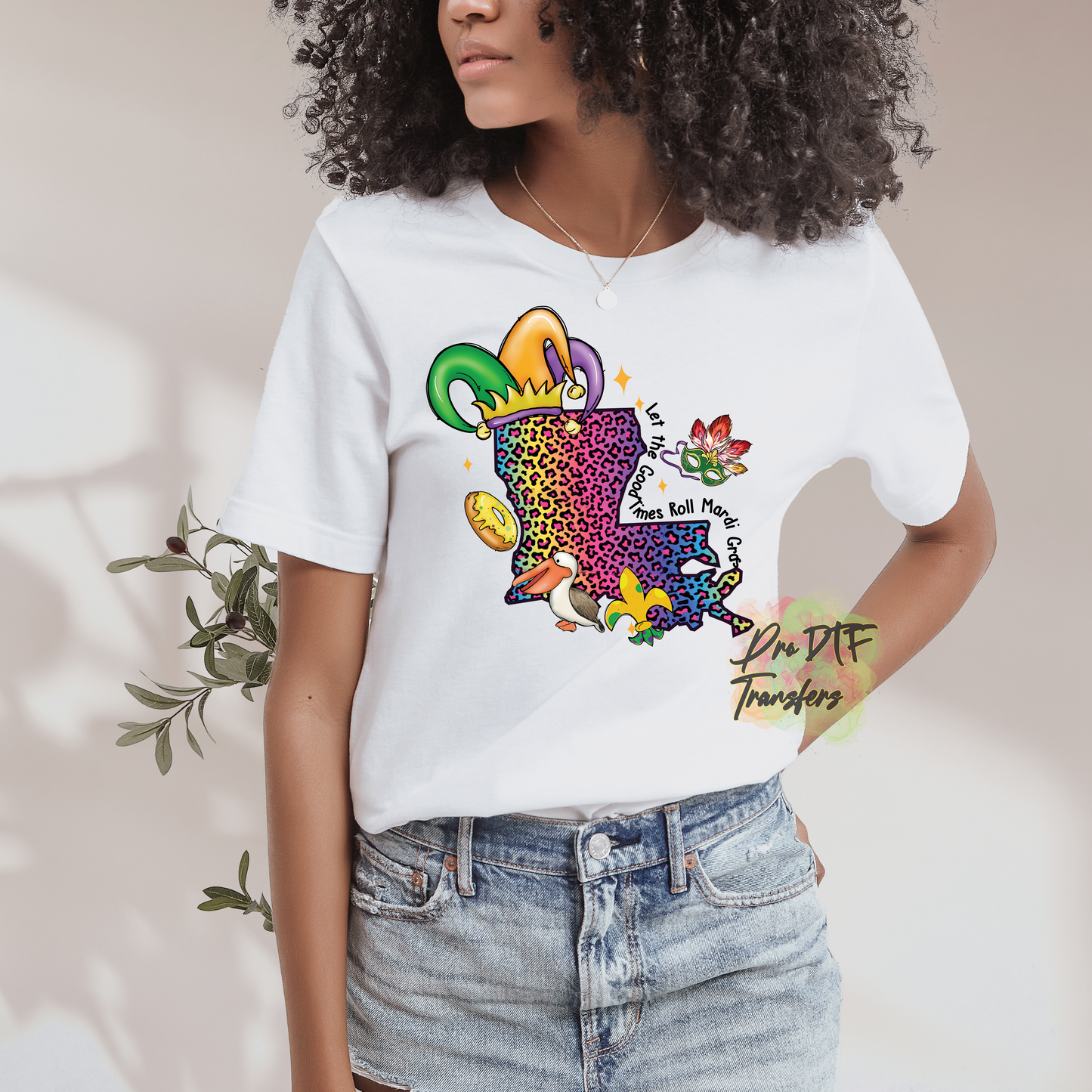 MG15 Louisiana Mardi Gras Full Color Transfer - Pro DTF Transfers