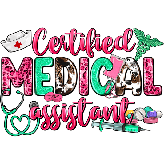 N108 Medical Assistant Full Color DTF Transfer - Pro DTF Transfers