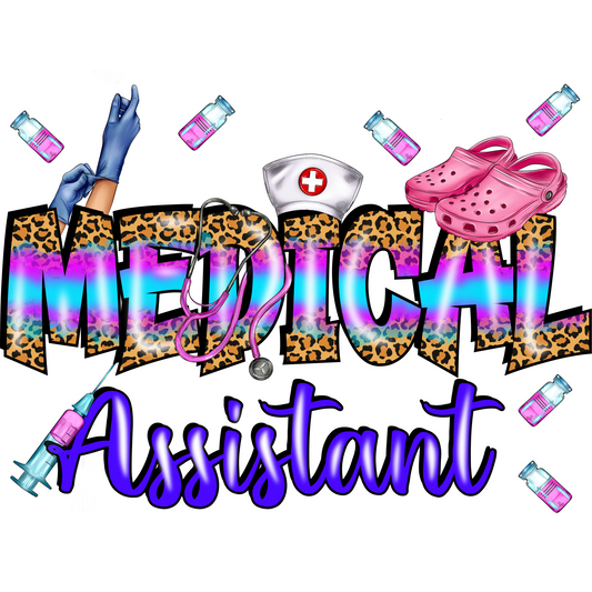 N109 Medical Assistant Full Color DTF Transfer - Pro DTF Transfers