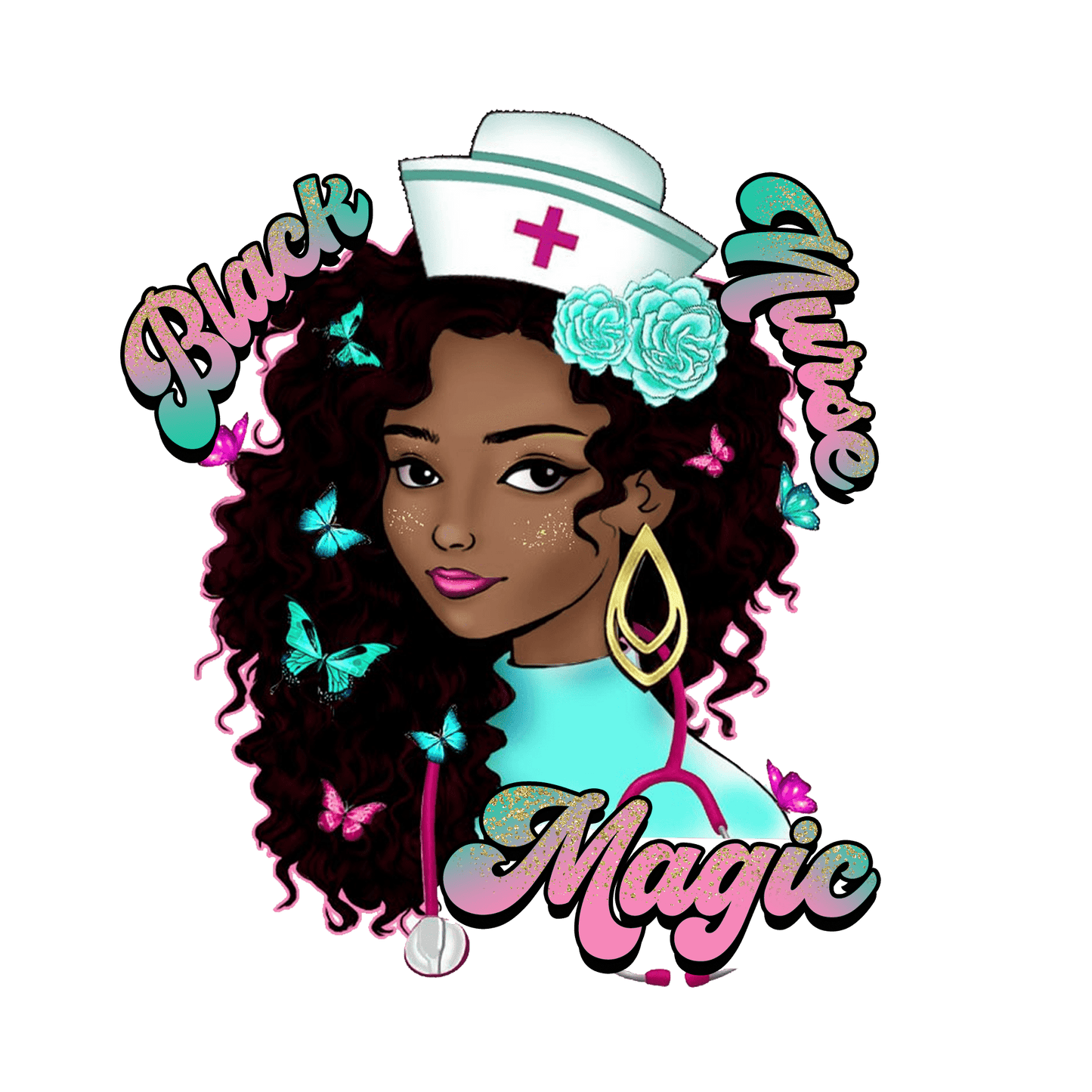 N119 Nurse Magic Full Color DTF Transfer - Pro DTF Transfers
