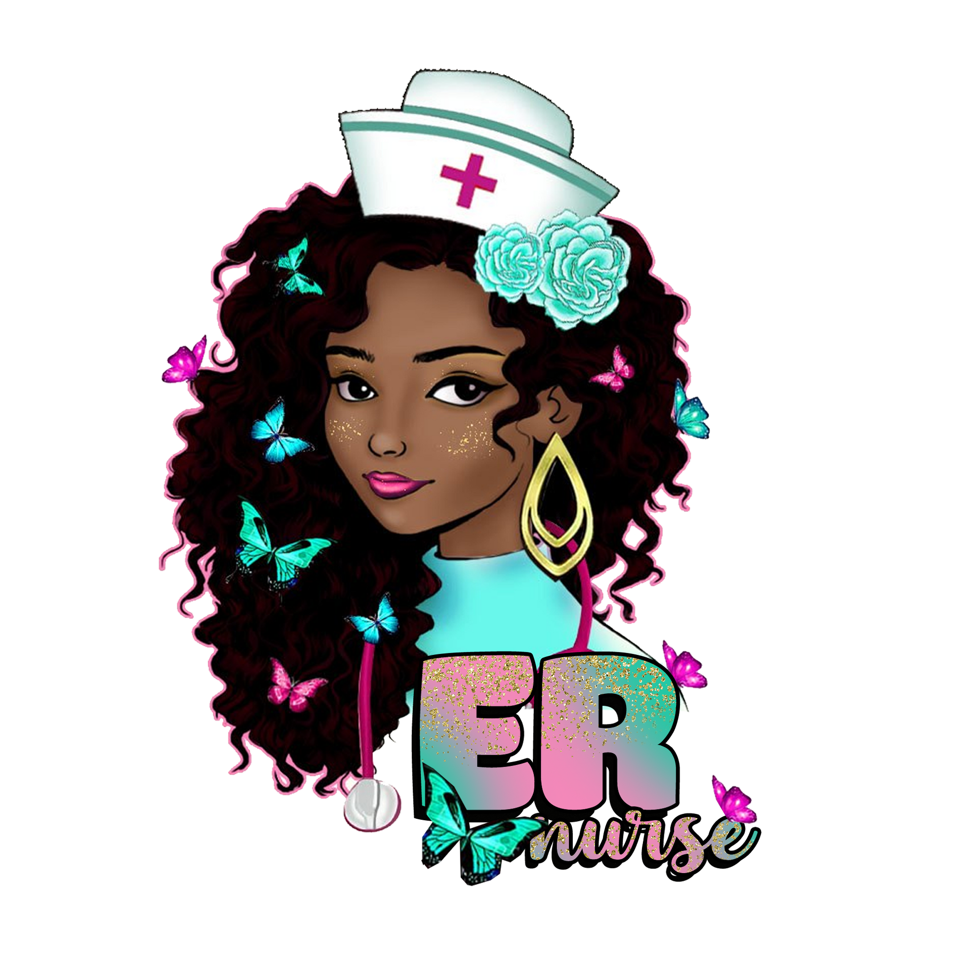 N121 ER Nurse Full Color DTF Transfer - Pro DTF Transfers