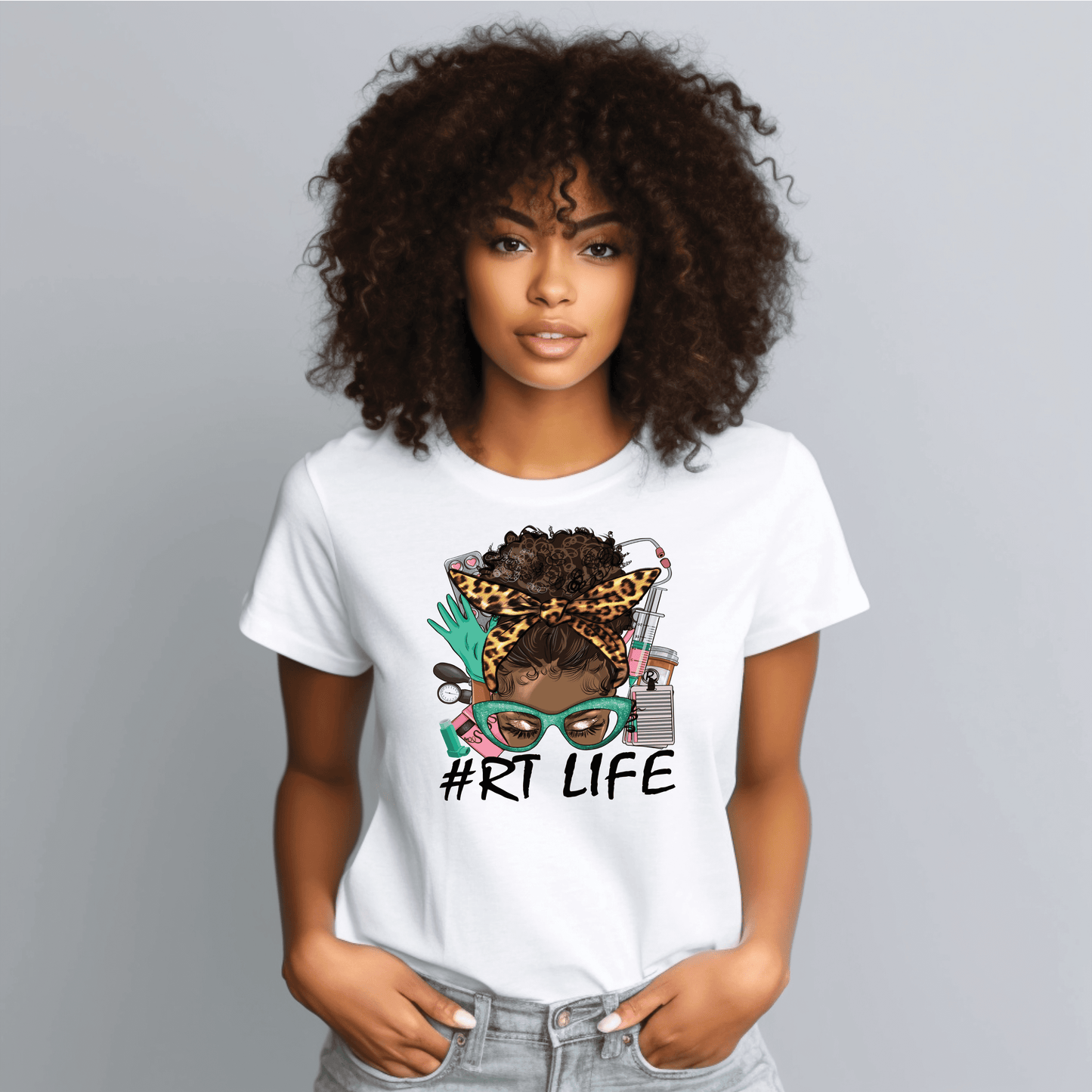 N165 RT Nurse Life Full Color DTF Transfer - Pro DTF Transfers