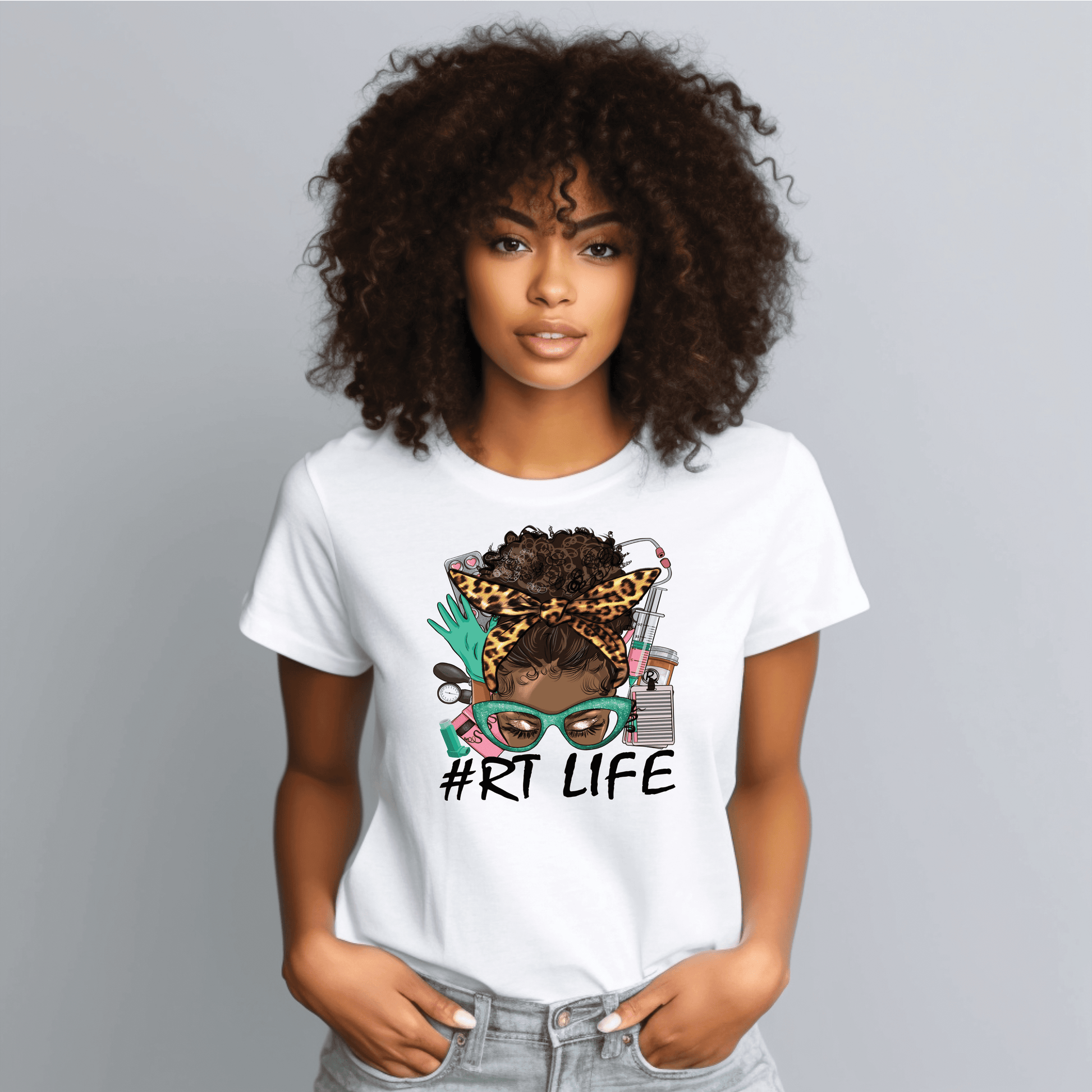 N165 RT Nurse Life Full Color DTF Transfer - Pro DTF Transfers