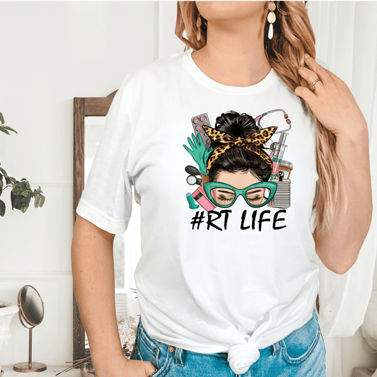 N166 RT Nurse Life Full Color DTF Transfer - Pro DTF Transfers