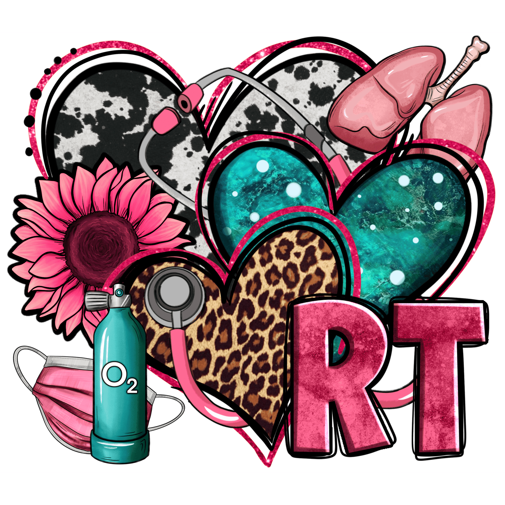 N168 RT Nurse Full Color DTF Transfer - Pro DTF Transfers