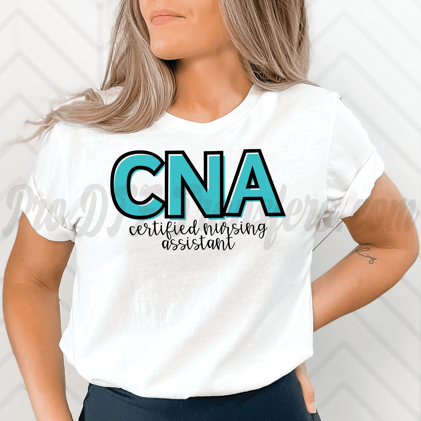 N171 CNA Nurse Full Color DTF Transfer - Pro DTF Transfers