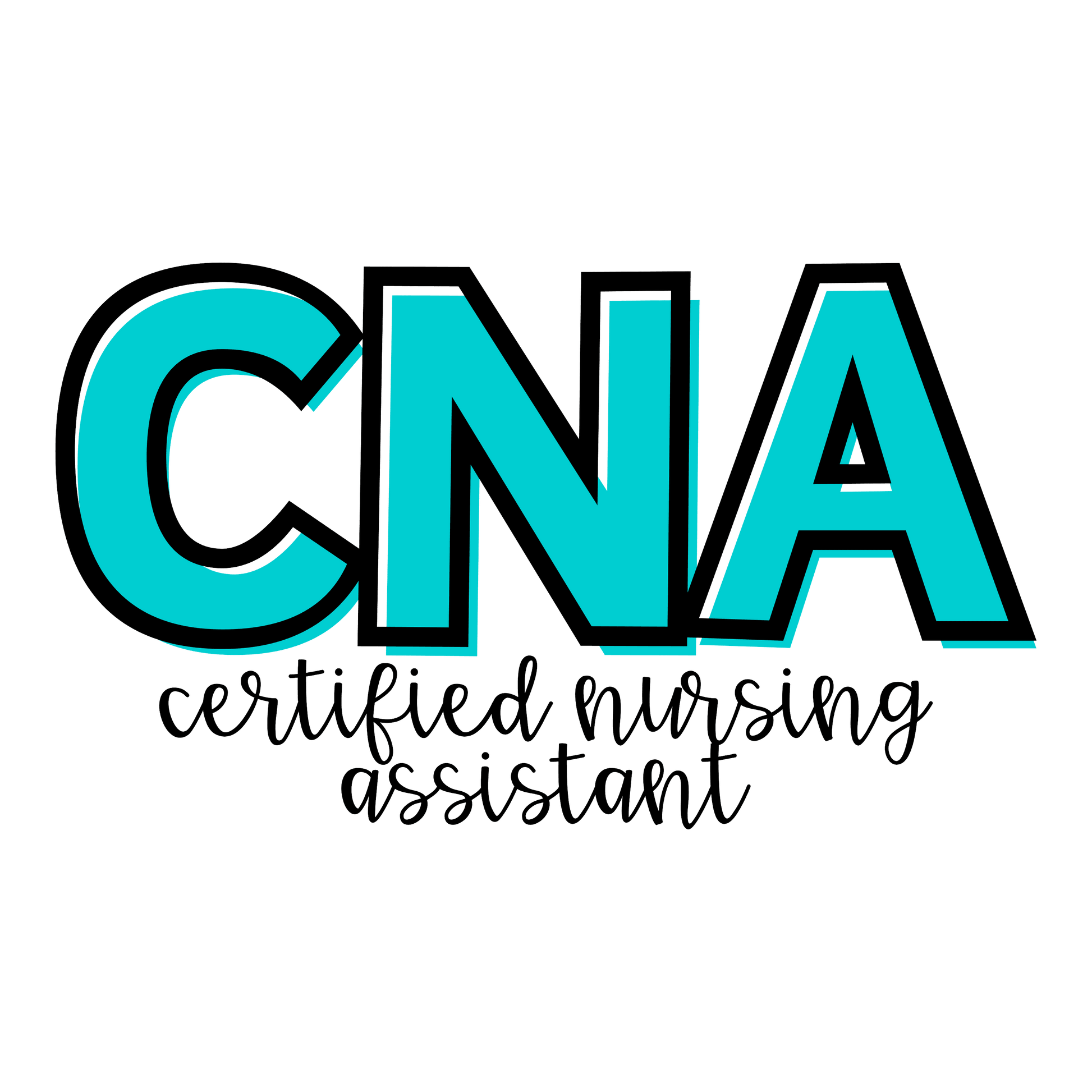 N171 CNA Nurse Full Color DTF Transfer β Pro DTF Transfers