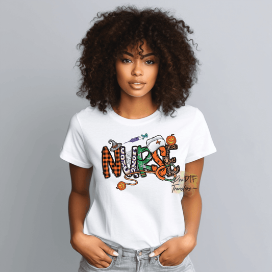 N174 Nurse Halloween Full Color DTF Transfer - Pro DTF Transfers