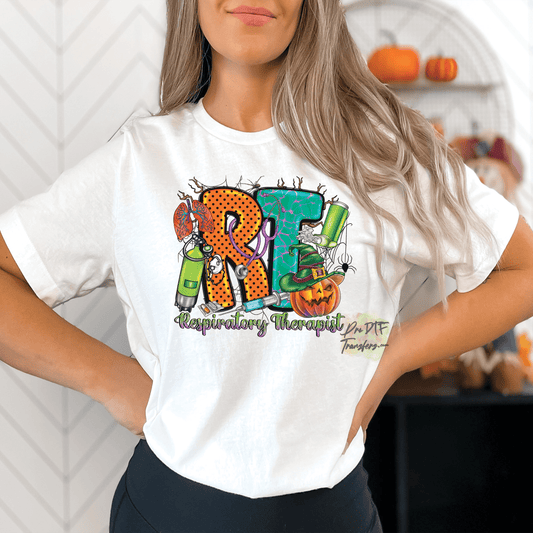 N177 RT Nurse Halloween Full Color DTF Transfer - Pro DTF Transfers