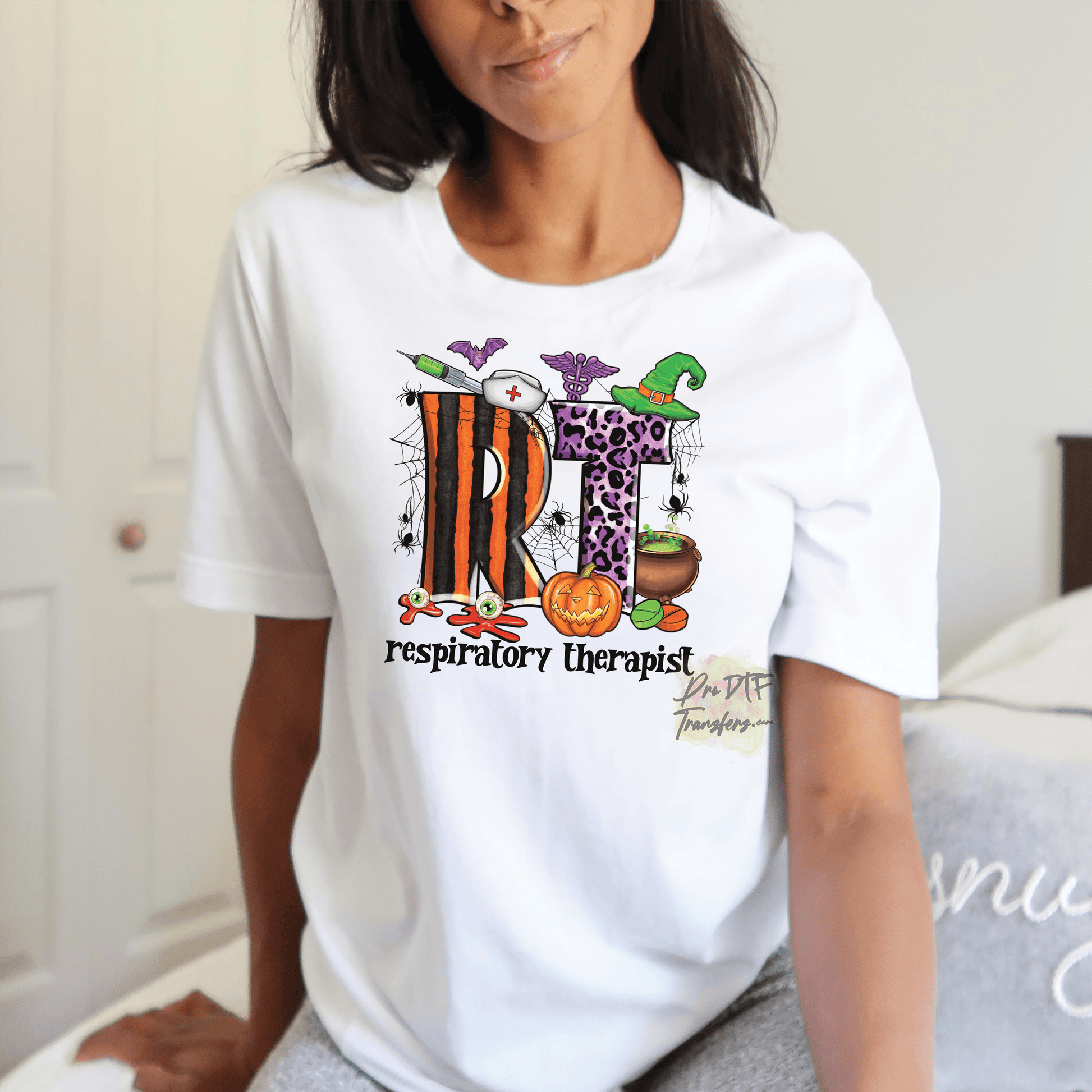 N181 RT Nurse Halloween Full Color DTF Transfer - Pro DTF Transfers