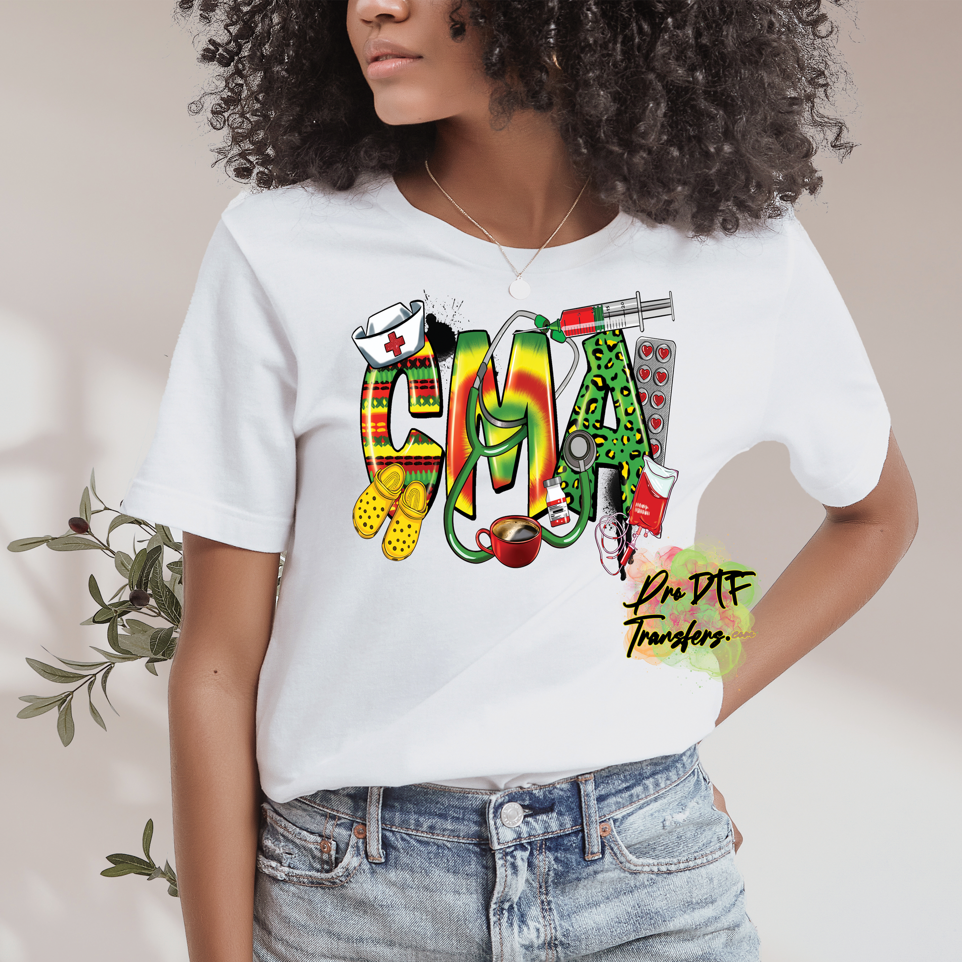 N203 CMA Nurse Juneteenth Full Color DTF Transfer - Pro DTF Transfers