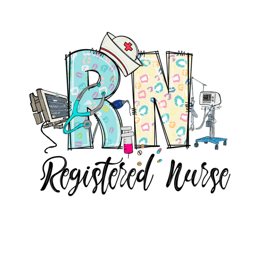 N87 RN Nurse Full Color DTF Transfer - Pro DTF Transfers