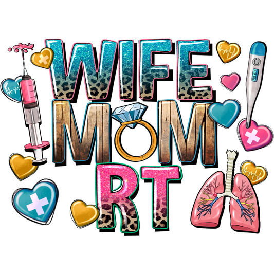N99 RT Nurse Mom Full Color DTF Transfer - Pro DTF Transfers