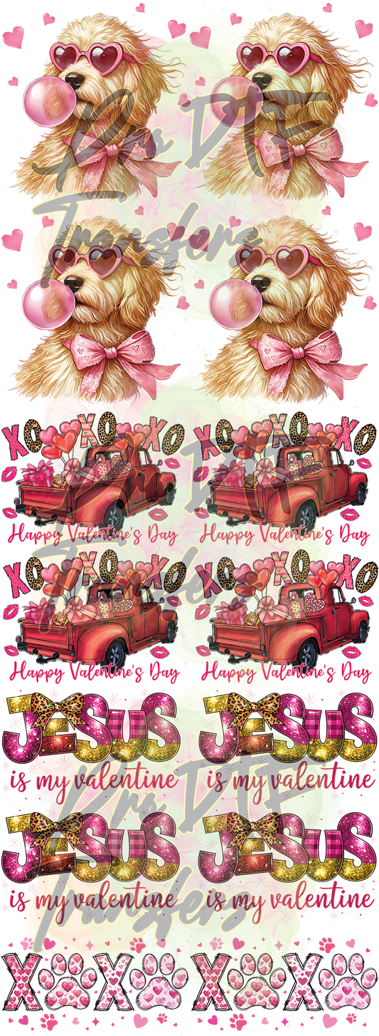 PM-VD2 Valentine's Day Pre Made Gang Sheet