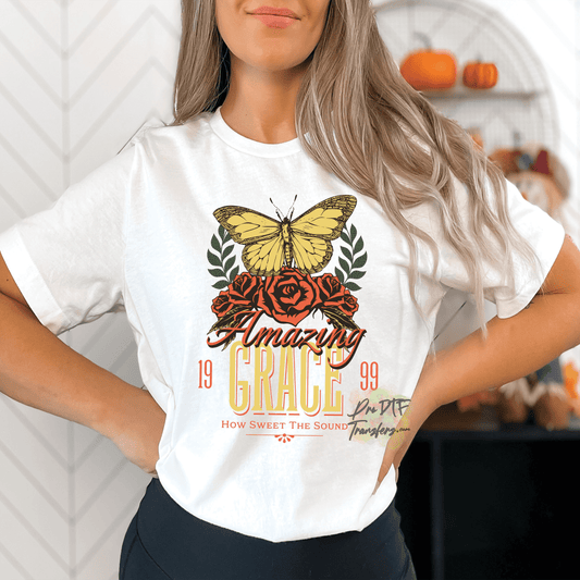 RG4 Amazing Grace Full Color DTF Transfer - Pro DTF Transfers