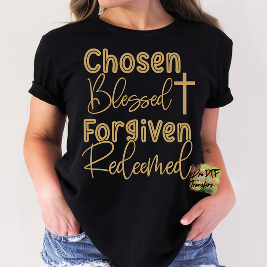 RG62 Chosen Blessed Color DTF Transfer - Pro DTF Transfers
