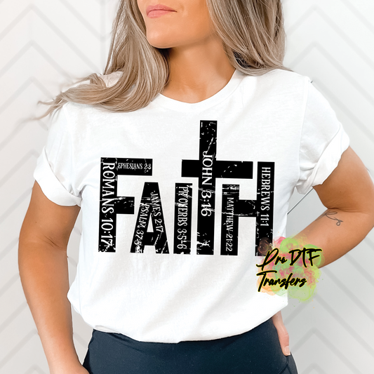 RG74 Faith Blk-Text Full Color DTF Transfer