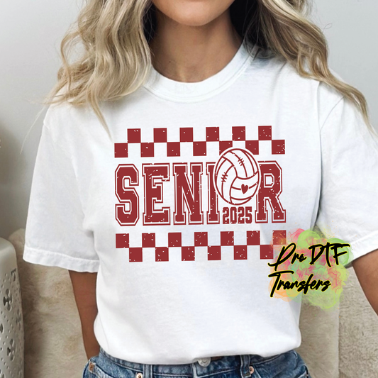 SR33 Senior 2025 Volleyball Full Color DTF Transfer