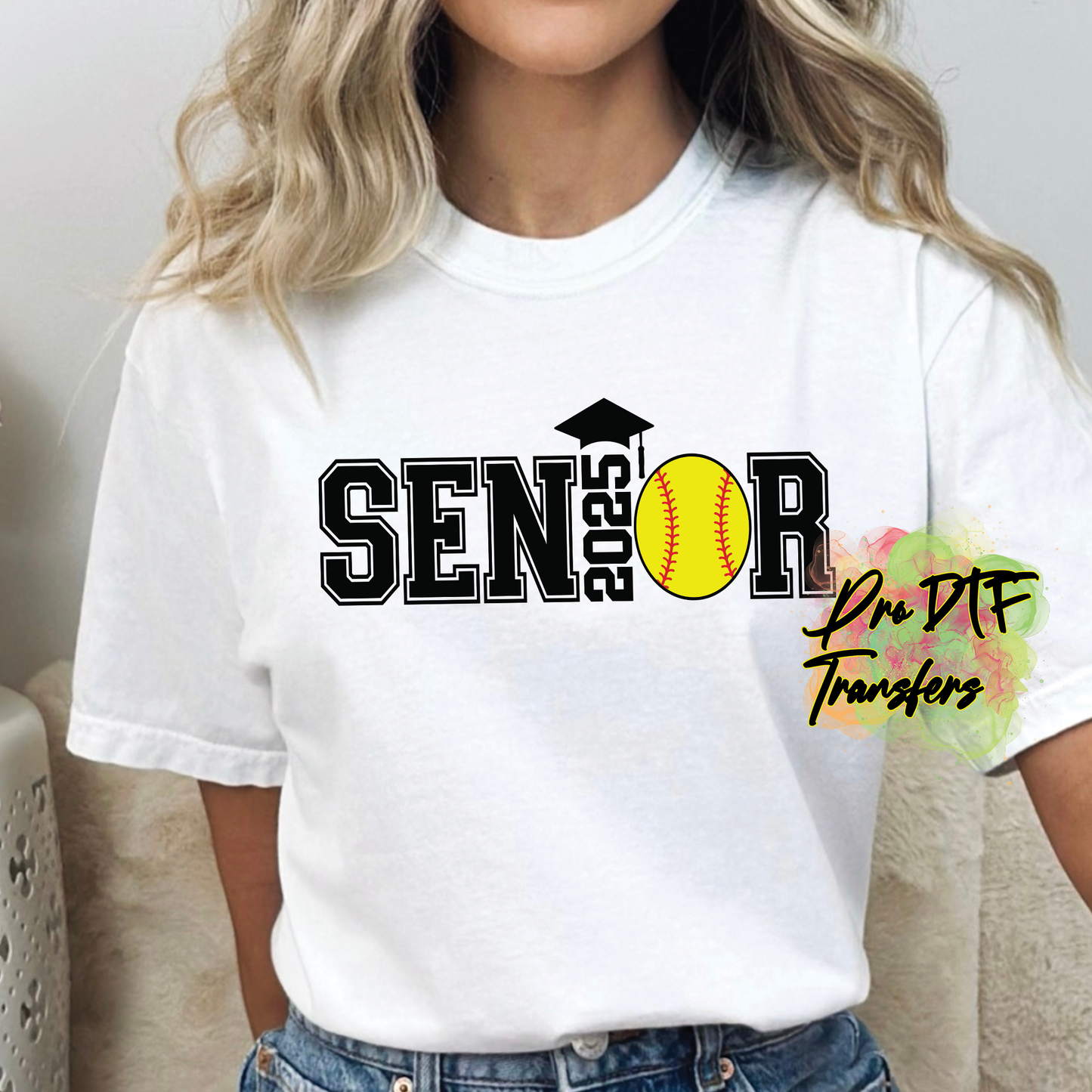 SR42 Senior 2025 Softball Full Color DTF Transfer