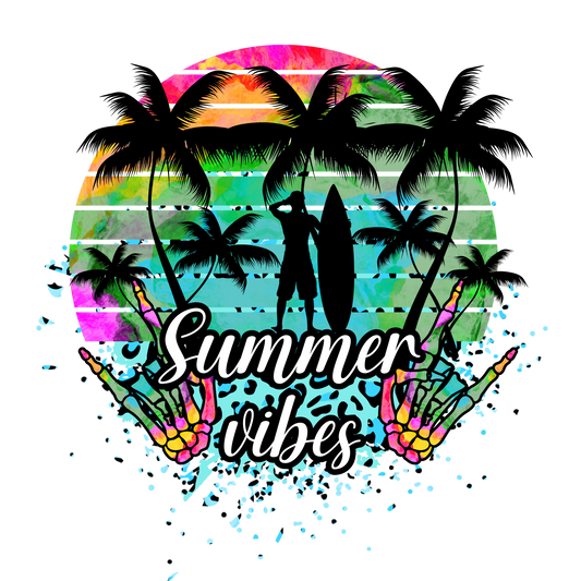 SV32 Summer Vibes Full Color DTF Transfer - Pro DTF Transfers