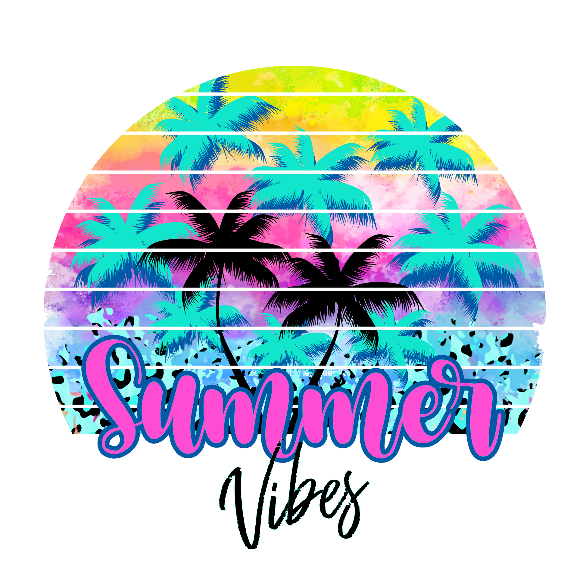 SV33 Summer Vibes Full Color DTF Transfer - Pro DTF Transfers