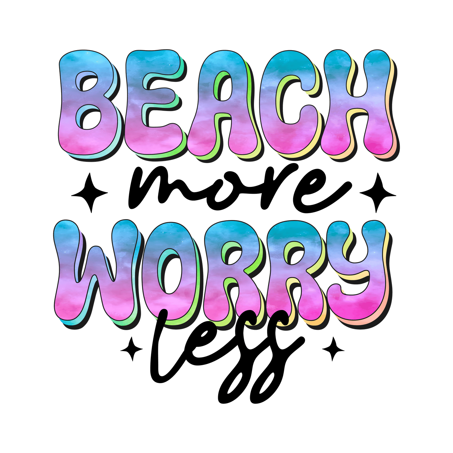 SV36 Beach More Full Color DTF Transfer - Pro DTF Transfers