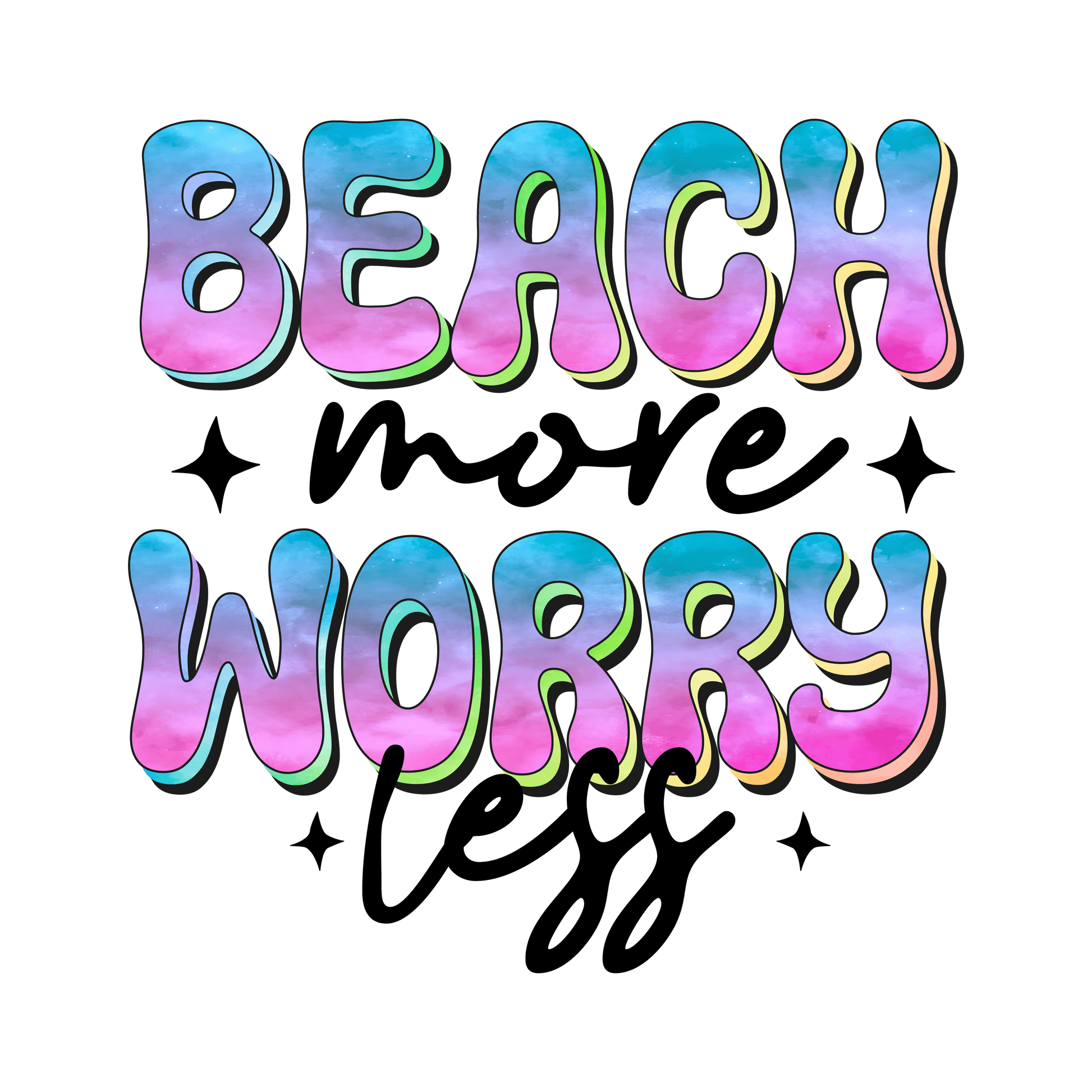 SV36 Beach More Full Color DTF Transfer - Pro DTF Transfers