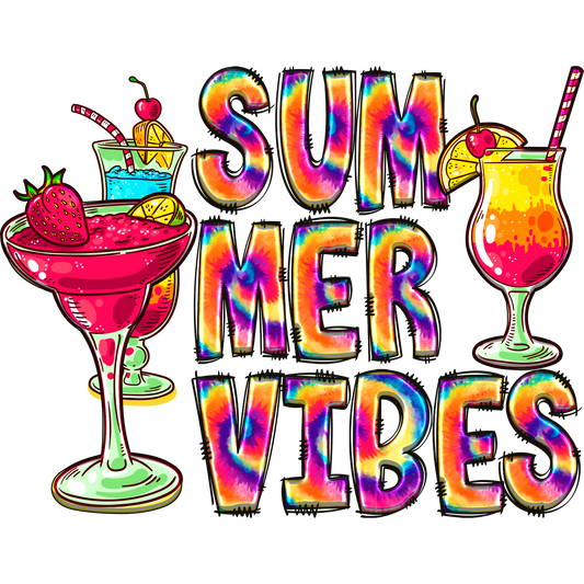 SV52 Summer Vibes Full Color DTF Transfer - Pro DTF Transfers