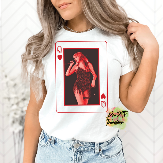 TS106 Taylor Swift Queen Full Color DTF Transfer - Pro DTF Transfers