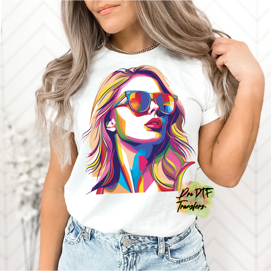 TS112 Taylor Swift Full Color DTF Transfer - Pro DTF Transfers