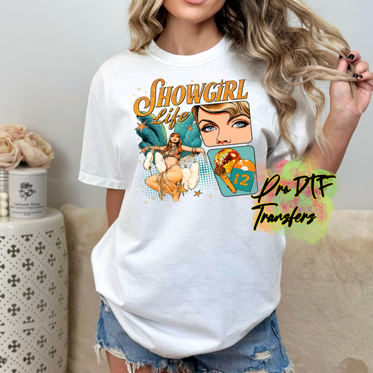 TS141 Showgirl Life Full Color DTF Transfer
