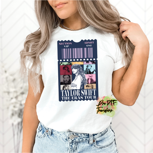 TS16 Taylor Swift Ticket Full Color DTF Transfer - Pro DTF Transfers