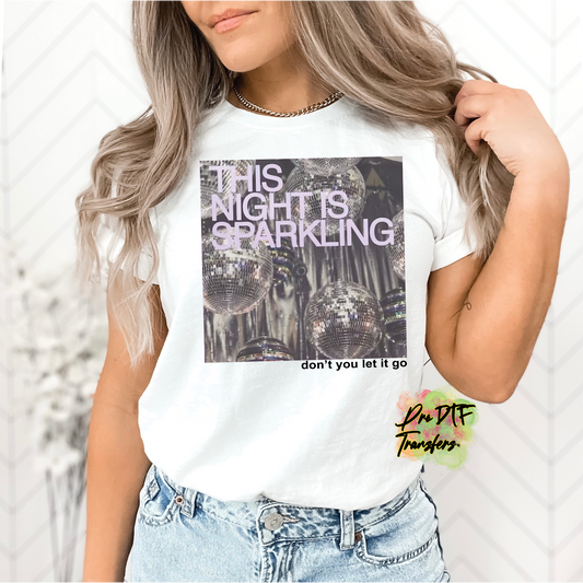 TS50 Taylor Swift Night is Sparkling Full Color DTF Transfer - Pro DTF Transfers