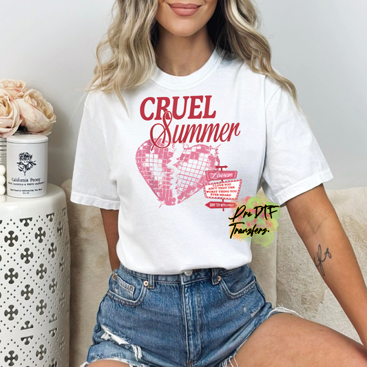 TS88 Taylor Swift Cruel Summer Full Color DTF Transfer - Pro DTF Transfers
