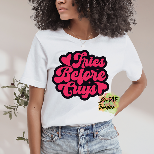VD332 Fries Before Guys Retro Full Color DTF Transfer - Pro DTF Transfers