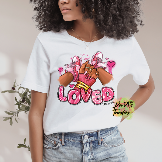 VD335 Loved Valentine Full Color DTF Transfer - Pro DTF Transfers