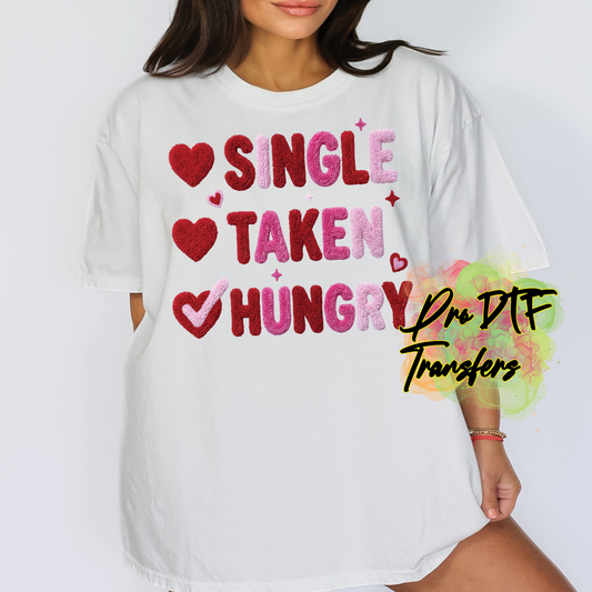 VD369 Single Taken Valentine Full Color DTF Transfer