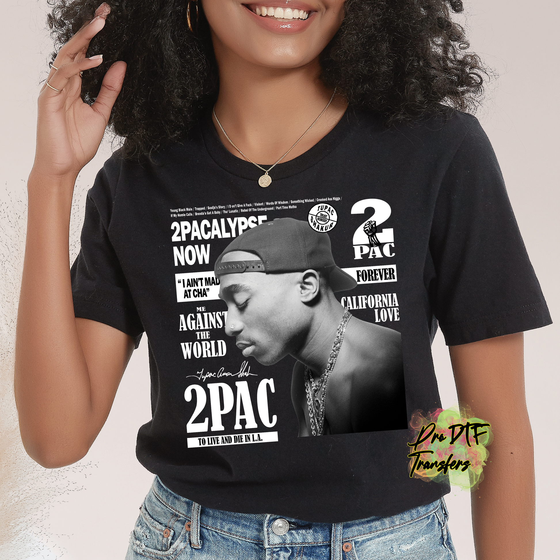 HH205 Tupac Full Color DTF Transfer - Pro DTF Transfers
