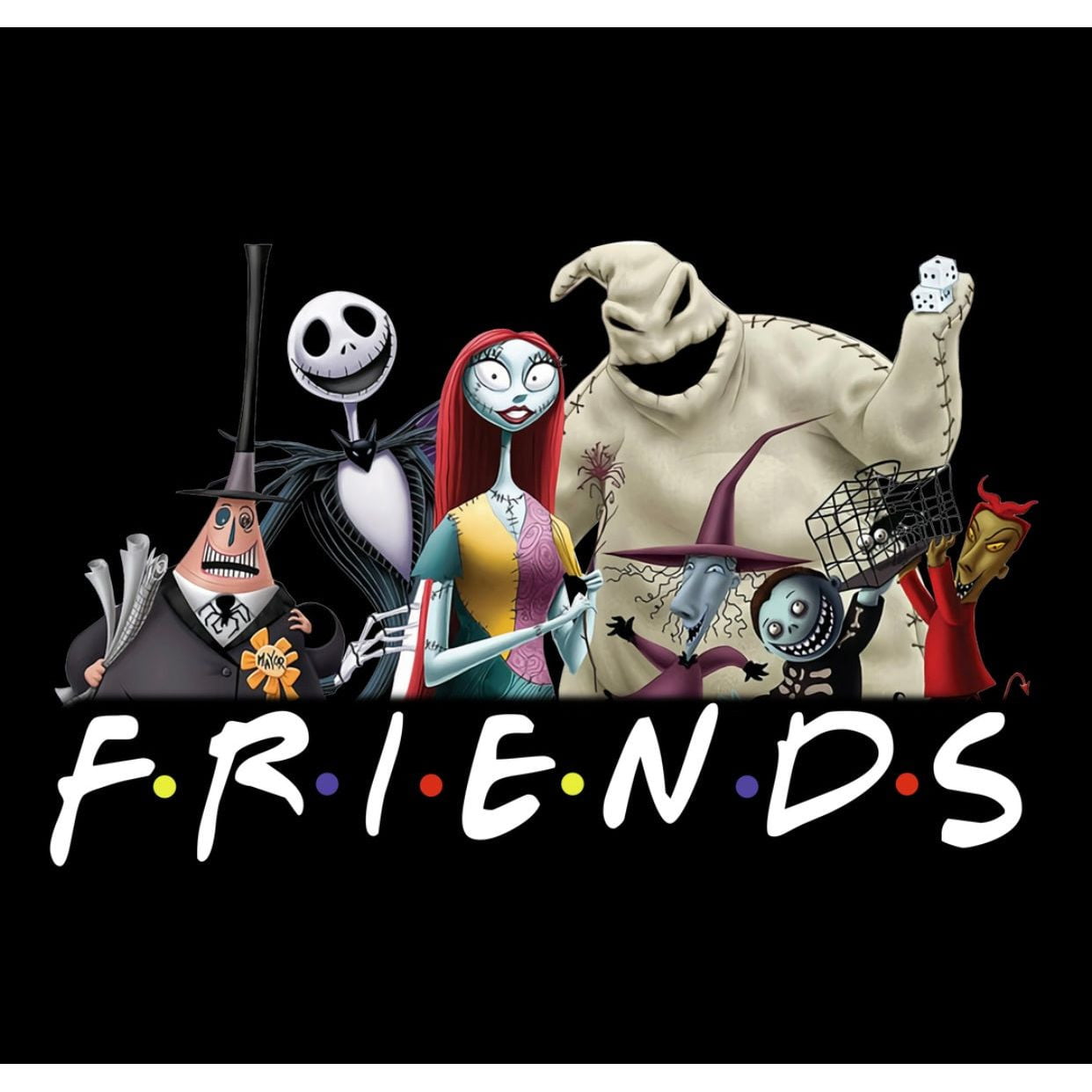 HW23 Halloween Friends Full Color DTF Transfer - Pro DTF Transfers