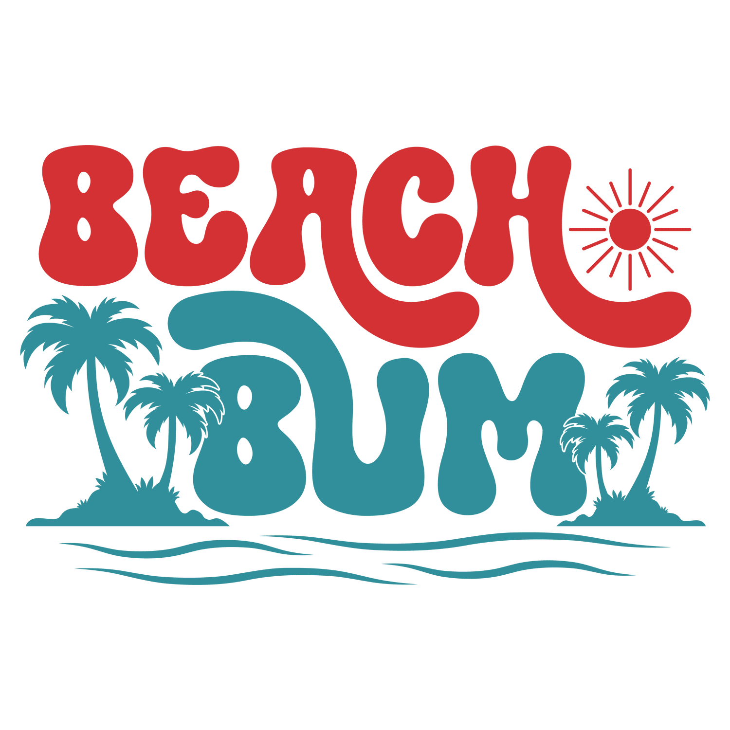 SV42 Beach Bum Full Color DTF Transfer - Pro DTF Transfers