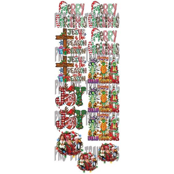 PM2 Christmas Pre Made Gang Sheet - Pro DTF Transfers